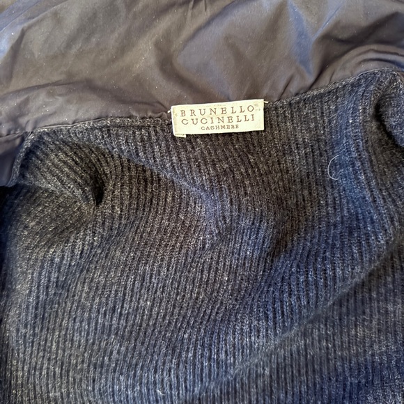 Brunello Cucinelli Dark Gray Cashmere Knit sweater Jacket. Size XS - Picture 6 of 7